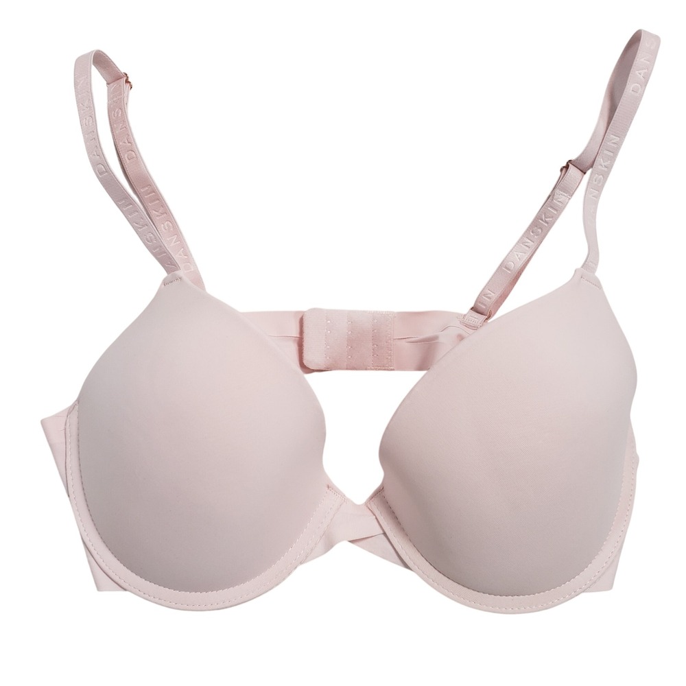 Danskin Intimates Pink 34C Lightly Padded T-Shirt Bra Style 214116‎